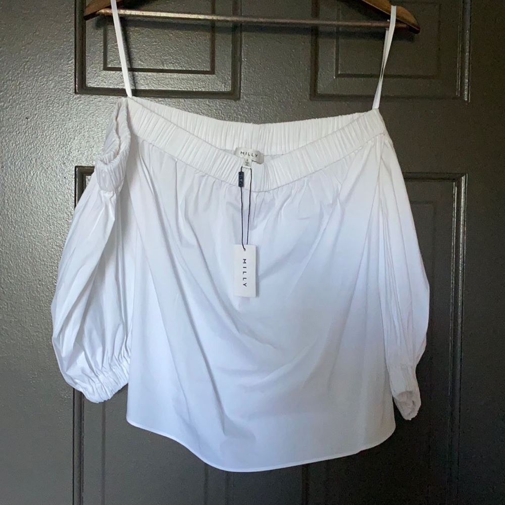 Gorgeous Milly White off the shoulder top